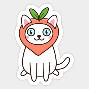 Cute cat peach Sticker